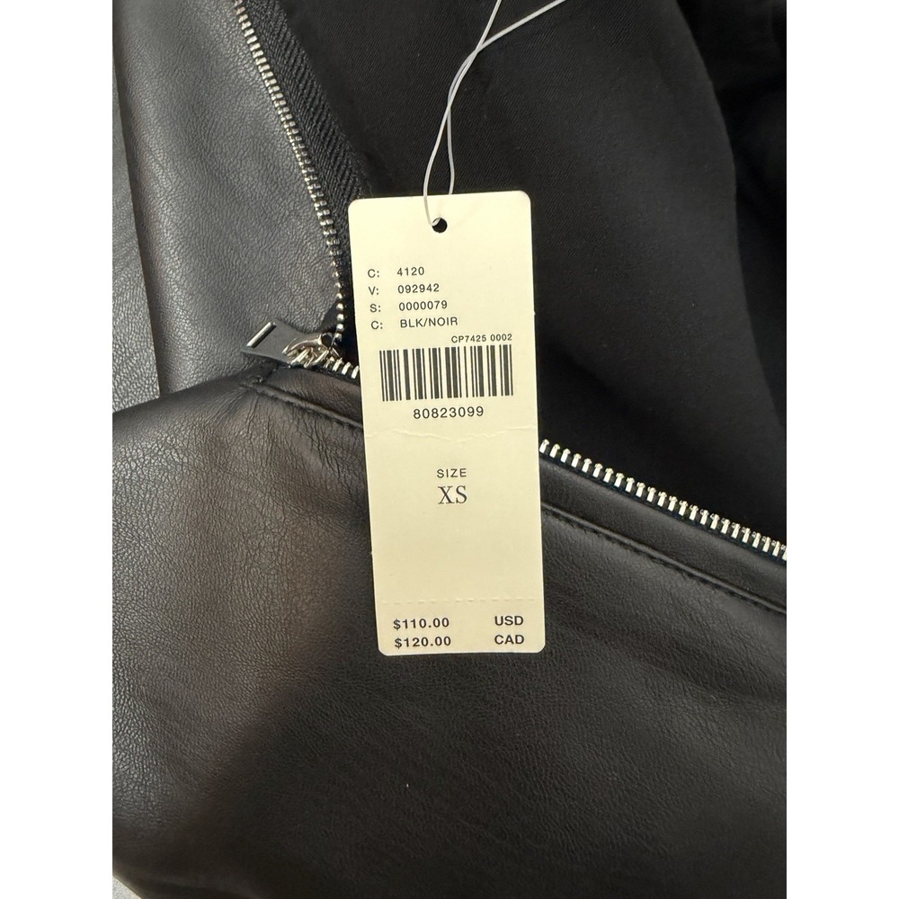 Anthropologie Maeve Faux Leather Mini Skirt Womens Size xs Front Zip Preppy - Picture 9 of 10